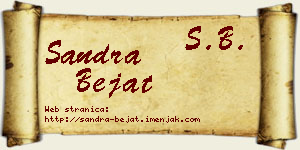 Sandra Bejat vizit kartica